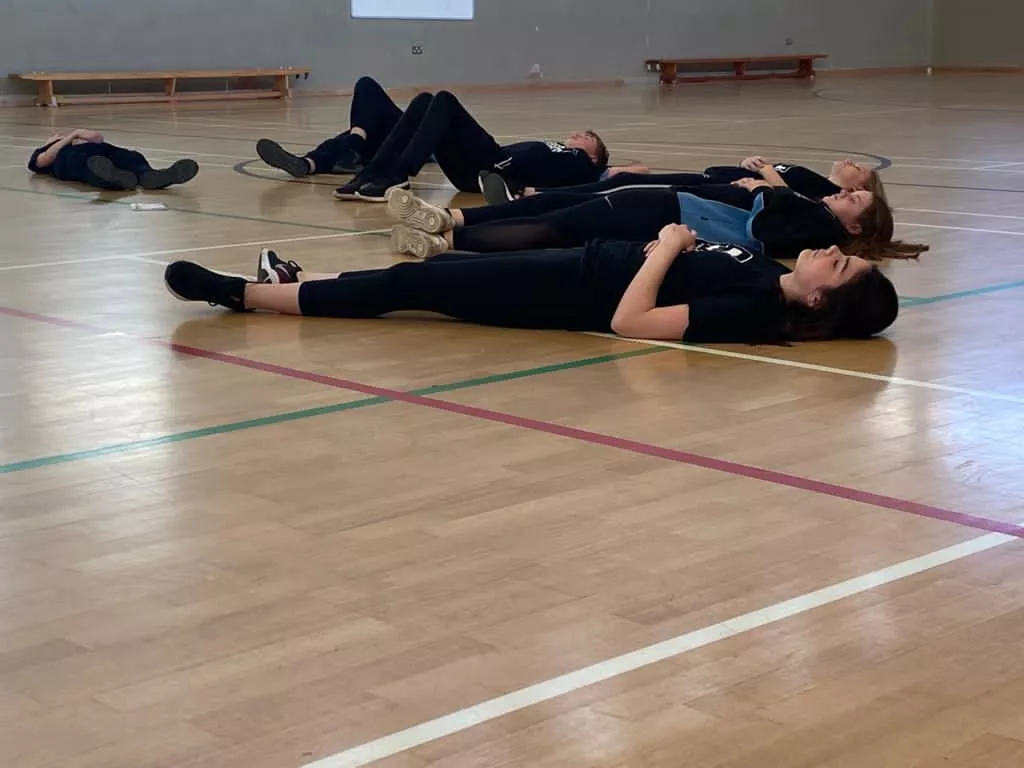 a group of learners doing a freedom factory session
