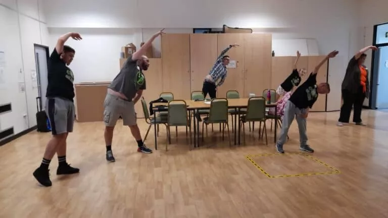 Learners stretching